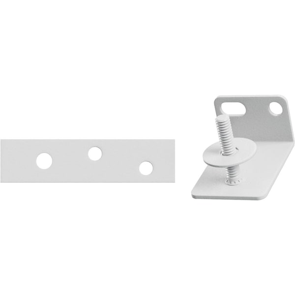 Ekena Millwork Barnfold Bottom Pivot Kit for 1 1/2" and 1 3/4" Doors, Rocket White GB6007MP4RW - main